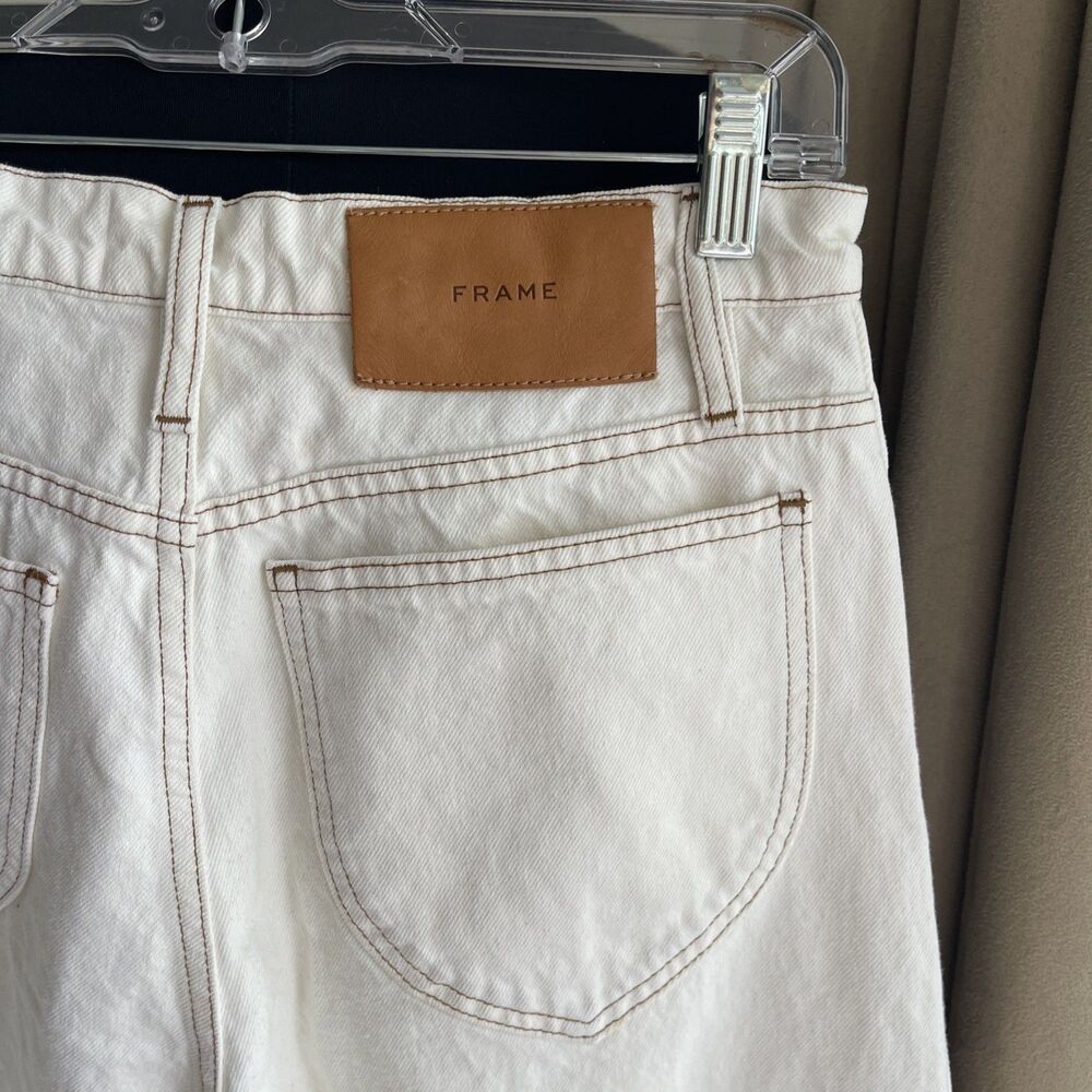 High-Rise Wide Leg Women's Jeans in Off-White